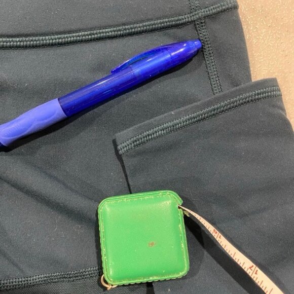 LULULEMON Wunder Under Tech Mesh Leggings 6 Teal Sheer Cutout Athleisure HR Yoga - Picture 12 of 12